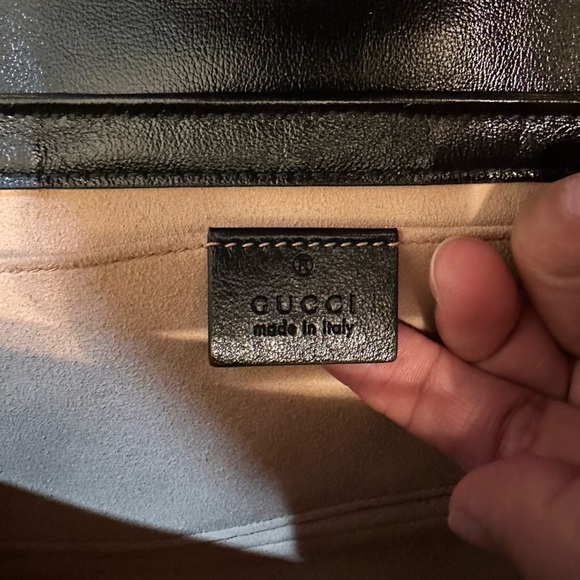 -SOLD- GG marmont mini canvas + leather - Picture 6 of 11